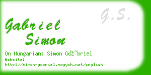 gabriel simon business card